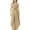 Beige, variant on Trendy Women's Sleeveless Jumpsuit - Tie Waist Ruffled Loose Fit - Pocketed for Parties & Vacations