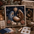 thumbnail image 2 of Faith Theme 3D Fabric Poke Art Kit, DIY No Sew Fabric Poking Painting Set, Religious Handmade Craft Decor Art Frame Kit for Home Wall Decor & Holiday Gift, 2 of 6