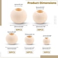 thumbnail image 5 of 250PCS Natural Wooden Beads, Large Hole Untreated Loose Wooden Beads, Spacer Beads for Home and Holiday Decoration DIY Craft Jewelry Making (8mm, 12mm, 15mm, 20mm, 25mm), 5 of 7