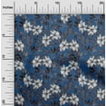 thumbnail image 1 of oneOone Polyester Lycra Medium Blue Fabric Florals Dress Material Fabric Print Fabric By The Yard 56 Inch Wide, 1 of 4