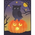 thumbnail image 2 of Grove, Beth 15x18 Gold Ornate Wood Framed with Double Matting Museum Art Print Titled - Halloween Critter III Light Owl, 2 of 4