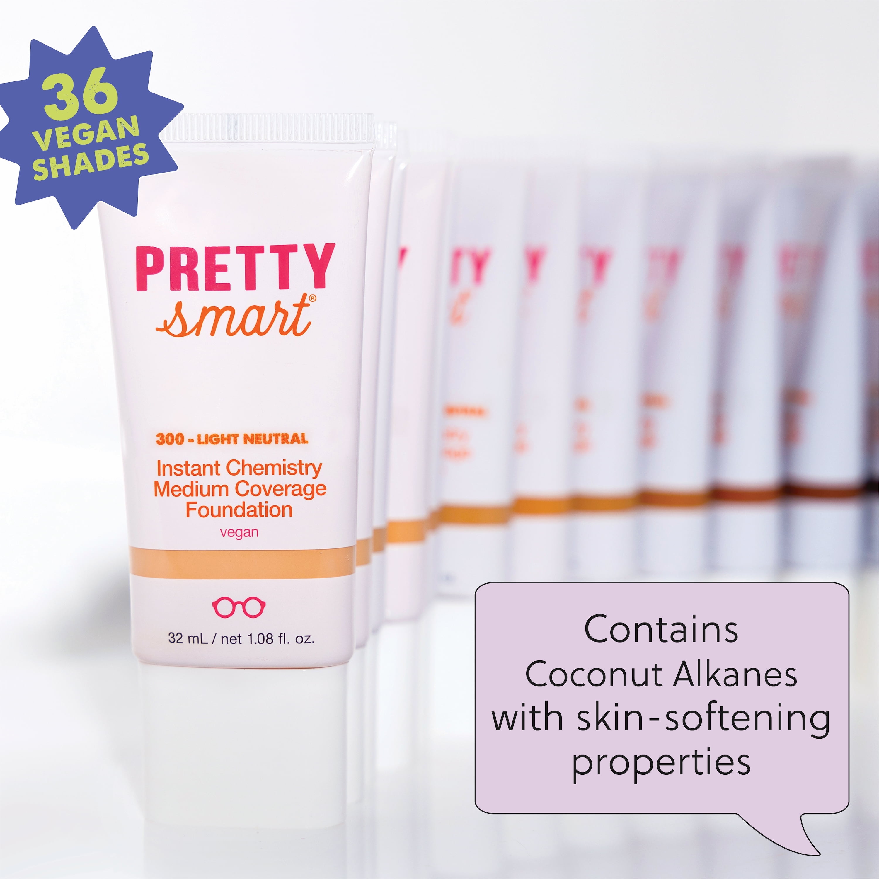 Pretty Smart Instant Chemistry Medium Coverage Foundation, 336 Deep Warm, 1.08 fl. oz.