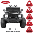 thumbnail image 3 of Montable Eléctrico Camioneta 4x4 para Niños Luz Sonido Bluetooth Control Remoto 12v - Negro, 3 of 8