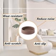 thumbnail image 2 of 4 Uds. Tazas Redondas de Goma para Ruedas de Muebles, Almohadillas Antideslizantes para Muebles, Protectores de Suelo para de Cama, Color Marrón, 2 of 5