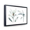 thumbnail image 3 of Designart 'Tropical Jungle Leaves On White' Bohemian & Eclectic Framed Canvas Wall Art Print, 3 of 5