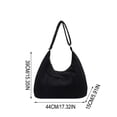 thumbnail image 3 of Bolso tote de pana para mujer, bolso bandolera de gran capacidad para ir al trabajo o a clase – Correa ajustable, bolso de mano versátil con forro para uso diario., 3 of 6