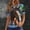 C_ Green, variant on Short Sleeve Shirts for Women Womens Tops T-shirts with Horse Print and Casual Fit 4th of July Shirts Dark Blue L