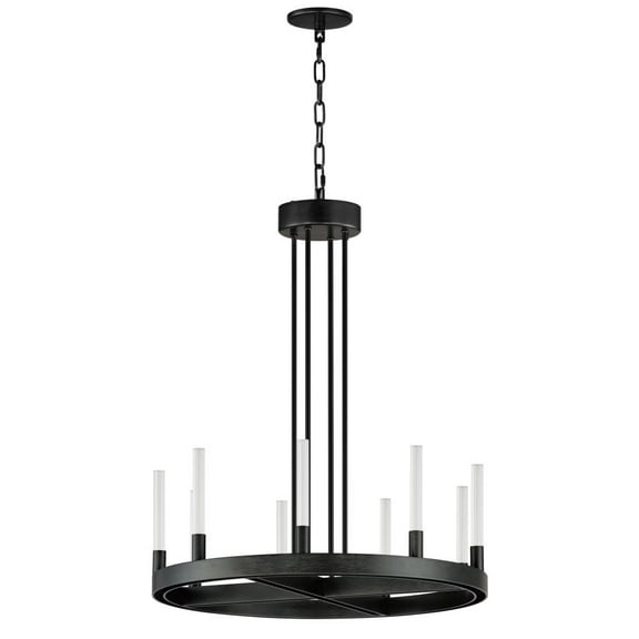 16162CRBK Maxim Lighting Ovation - 18W 9 LED Chandelier-26.5 Inches Tall and 23.5 Inches Wide-Black Finish