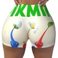 thumbnail image 2 of Lsque Pikmin Pattern High Waisted Biker Shorts for Women-Tummy Control Fitness Athletic Workout Running Yoga Gym Shorts,Moisture-Wicking-X-Large, 2 of 9