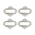 thumbnail image 2 of 4pcs Filing Cabinets Drawer Label Tags Holder Metal Frames Library, 2 of 8