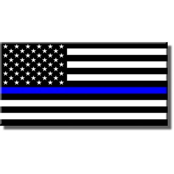 Blue Lives Matter, Thin Blue Line Picture on Stretched Canvas, Wall Art D?cor, Ready to Hang