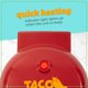 thumbnail image 4 of Quesadilla Maker Nostalgia Taco Tuesday, 6 cuñas, color rojo, 4 of 6
