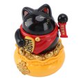 thumbnail image 1 of Brazo de Gato Afortunado Ondeando, Riqueza Acogiendo Gato, Funciona Con Energía Solar Cat de la Fortuna de la Suerte Encanto de la Suerte Chino Feng Shui Gato para Casa, Tiendas, 1 of 7
