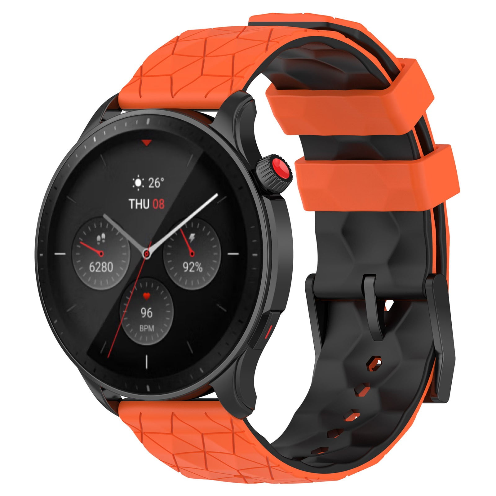 CKDOHAPEL 22mm Solid Color Silicone Sports Sweat Proof Watch