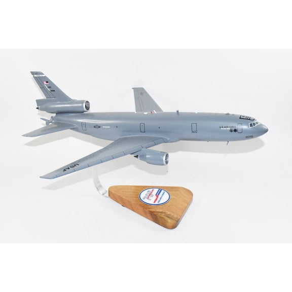 79th Air Refueling Squadron KC-10 Extender Model, McDonnell Douglas, 1/121 (18 in) Scale, Mahogany