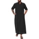 thumbnail image 2 of Bata musulmana larga de estilo árabe para hombre - Botones/Abertura lateral - Poliéster y algodón - Para el día a día/El trabajo - Tallas S-XXXL, 2 of 5