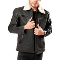 thumbnail image 1 of Chamarra Vinipiel Tipo Biker Shendy Vendi Negro Blanco Grande, 1 of 4
