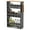 Grey+Natural, variant on Patiojoy 8" Slim Rolling Storage Cart 4-Tier Kitchen Storage Cart on Wheels Mobile Serving Cart w/ Handle & Open Shelves White