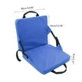 thumbnail image 4 of MesaSe Chaises de Gradins avec Dossier et Coussin Sièges de Stade Pliables Siège de Gradins Portable Bleu, 4 of 9