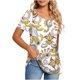 thumbnail image 1 of Camisetas informales de verano para mujer, cuello cuadrado, manga corta, túnica, blusas sueltas y cómodas OAVQHLG3B Store  lin121212, 1 of 4