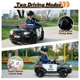 thumbnail image 5 of TOBBI-TOYS 12V Police Car Battery Powered Ride on for Kids Aged 3-6 with Remote Control, Siren, Flashing Lights, Bluetooth, Music, Spring Suspension, Black, 5 of 9