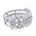 thumbnail image 2 of 2.1 TCW Solid 18Kt White Gold SI Clarity HI Color Diamond Promise Eternity Band Ring, 2 of 5