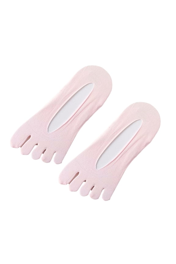 Women's Not Show Toe Socks Invisible Low Cut Liner Socks with Toes Separated for Athletic Running Five Finger Sock