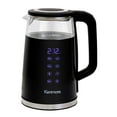 thumbnail image 1 of Kenmore 1.7L Electric Kettle Portable Electric Glass Kettle with Temperature Control Digital Display, Lid Glass Electric Kettle, Black, 1 of 7