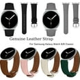 thumbnail image 7 of MYKOMI Leather Strap Compatible with Samsung Galaxy Watch 8 Strap 40mm 44mm/Galaxy Watch 8 Classic 46mm, Soft Genuine Leather Sport Wristband Replacement Band for Men Women, 7 of 7