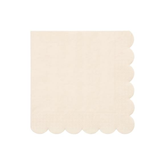 Meri Meri Servilletas de Papel Desechables Paquete de 20, Borde Ondulado