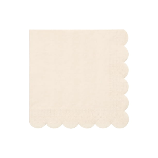 Meri Meri Servilletas de Papel Desechables Paquete de 20, Borde Ondulado