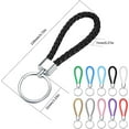 thumbnail image 2 of Leather Key Rings, 10 Pieces Car Pendant Key Rings Braided Keychain for Car Keys, Men Women, Multicolor, 2 of 7