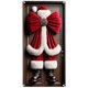 thumbnail image 1 of Decoraciones de la Puerta de Navidad Corbatas Divertidas Puerta de Santa Sill Humorosa Decoración de la Entrada de Navidad, 1 of 9