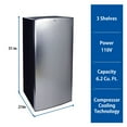 thumbnail image 7 of Koolatron Stainless Steel Compact Fridge with Freezer, 6.2 cu ft (176L), 7 of 7