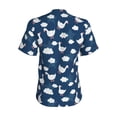 thumbnail image 2 of Zufioo Cute Goose On Blue Sky Print Women's Classic V-neck T-shirt, V-neck Short-sleeved Tops Home Wear, Suitable for Daily Life, Work, Outdoors-Small, 2 of 3