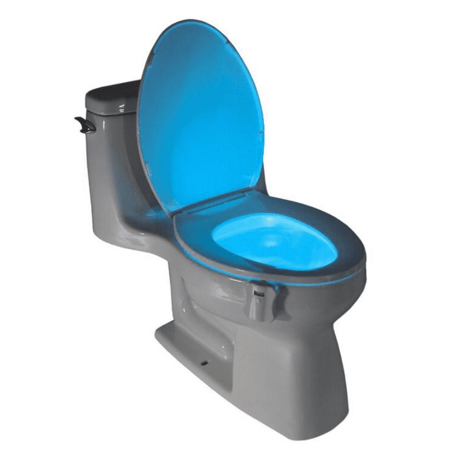 JacobsParts Bathroom Night Light Toilet Bowl Lamp 8 Color LED Light and  Motion Sensor Activated