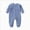 Blue, variant on 0-3 Months Newborn BabySleep Play Footed Sleeper Long Sleeve Pyjamas Baby Up Sleepsuit Baby Footed Pajam One-Piece Romper Newborn Pajamas