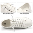 thumbnail image 4 of Ecetana Canvas Shoes for Women Slip on Casual Low Top Sneakers Womens Tennis Shoes, 4 of 7
