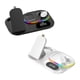 thumbnail image 4 of Sidaley de teléfono inalámbrico Pad antideslizante QC/PD estación de carga de reloj USB RGB iluminación portátil soporte de viaje para Electrónica Blanco, 4 of 6