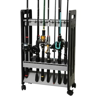 FEAMOS Vertical Fishing Rod Holder Wall Mounted Fishing Rod Rack, Store