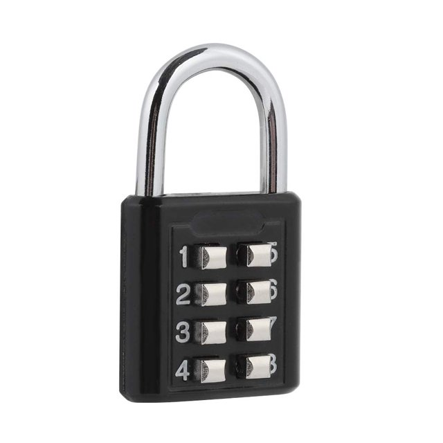 Cerradura de combinación inteligente, candado de contraseña reiniciable de 8 dígitos, candado de código de combinación portátil, bloqueo de contraseña de seguridad
