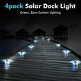 thumbnail image 3 of 4pack Solar Pool Deck Lights Pool Side Floor Lights,Outdoor Above Ground and Inground Swimming Pools Accessories, 3 of 8