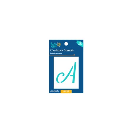 Hello Hobby 3  Letter & Number Stencil (48 Pieces) pack of 3