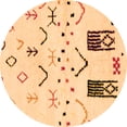 thumbnail image 1 of Ahgly Company Indoor Round Solid Orange Modern Area Rugs, 8' Round, 1 of 4