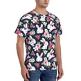 thumbnail image 2 of Qekee Rabbit And Rose Classic Fit T-Shirt Men's Shirt Men's Tight Short Sleeves for Exercise, Running, Mountaineering - Rabbit And Rose, 2 of 9