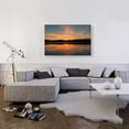 thumbnail image 2 of ARTCANVAS Lake Sunset Home Decor Rectangle Canvas Art Print - Size: 40" x 26" (1.50" Deep), 2 of 9