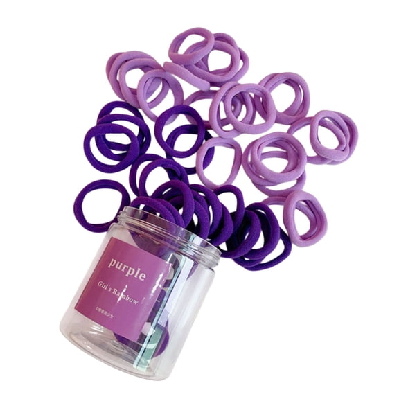 mdesiwst 50Pcs Women Hair Ties Vibrant Color High Elasticity Hair Bands No Damage Strong Hold Ponytail Holder Versatile Hair Accessories