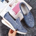 thumbnail image 4 of Platform Sneakers For Women Slip On Walking Tennis Shoes Athletic Casual Sneakers Non Slip Breathable Lightweight Fashion Workout Gym Shoes Clearance Sale, 4 of 6
