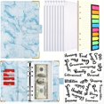 thumbnail image 1 of Stay Organized & Save Money: Marble A6 Budget Binder with 8 Cash Envelopes, 40, 1 of 5