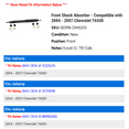 thumbnail image 2 of Front Shock Absorber - Compatible with 2004 - 2007 Chevy T6500 2005 2006, 2 of 2